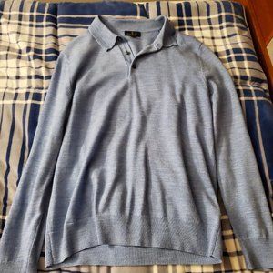 Brooks Brothers WASHABLE MERINO LS POLO SWEATER